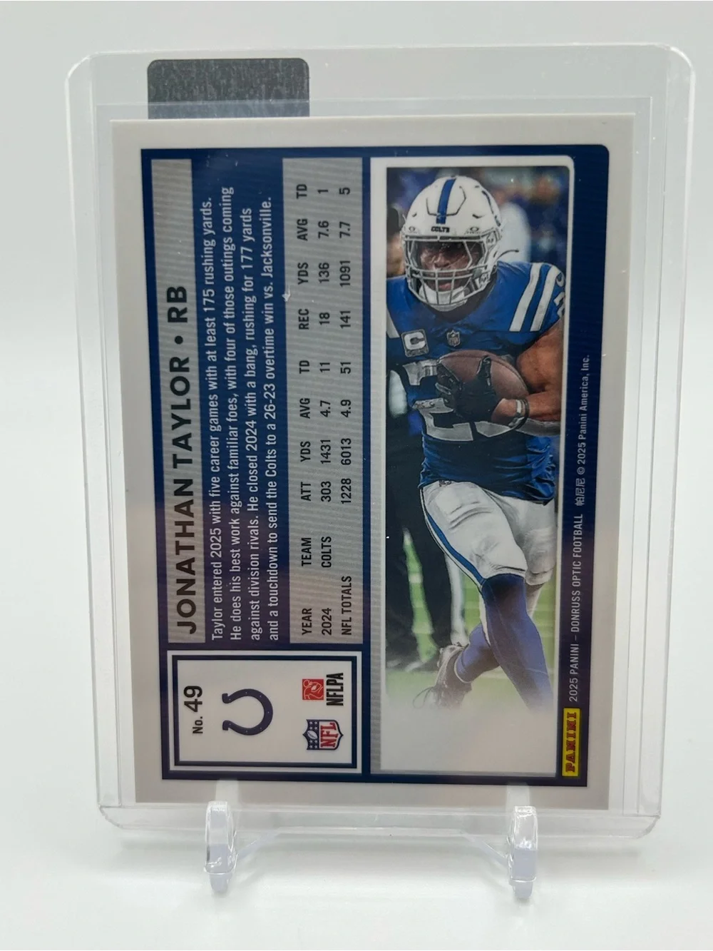 Jonathan Taylor Colts Football Trading Card 🏈